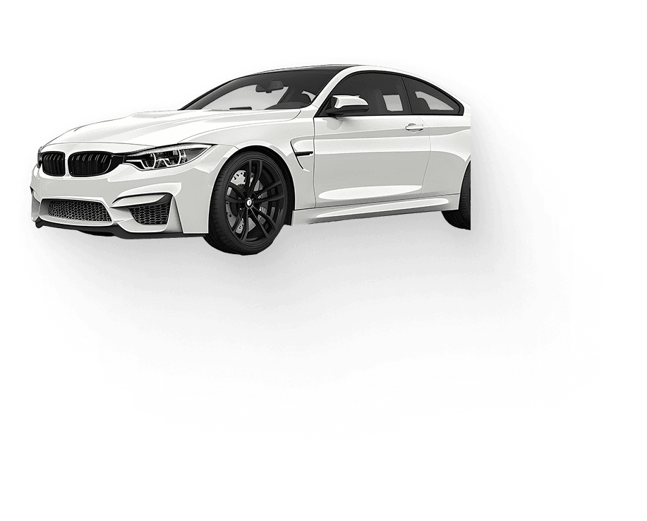 White BMW coupe